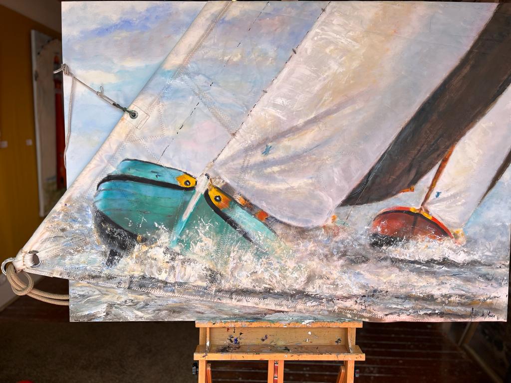 Skûtsje groen/ bruin